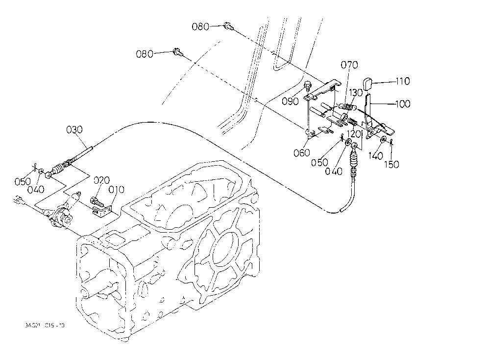 Pto Clutch Control Lever [Ca][Old Type]