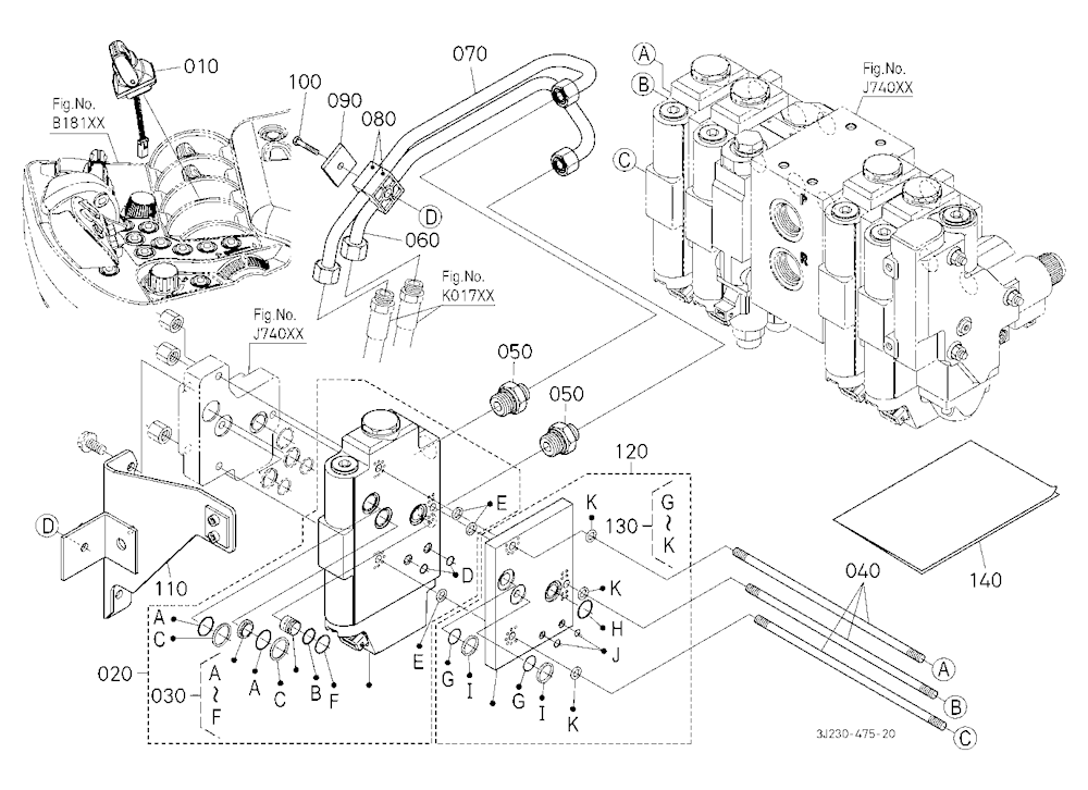 Front 3P Link Kit (Elec.5Th) (Valve) [Option]