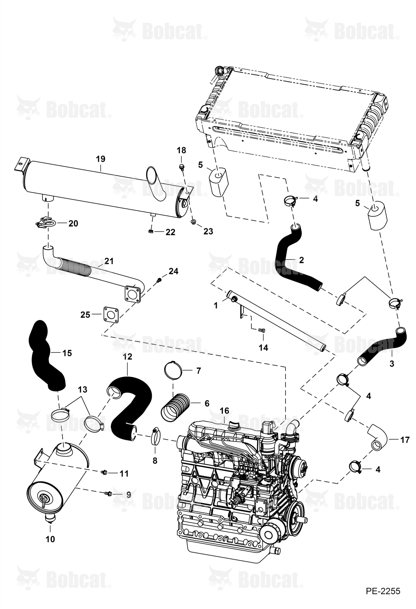 Engine & Attaching Parts (Air Cleaner, Muffler)