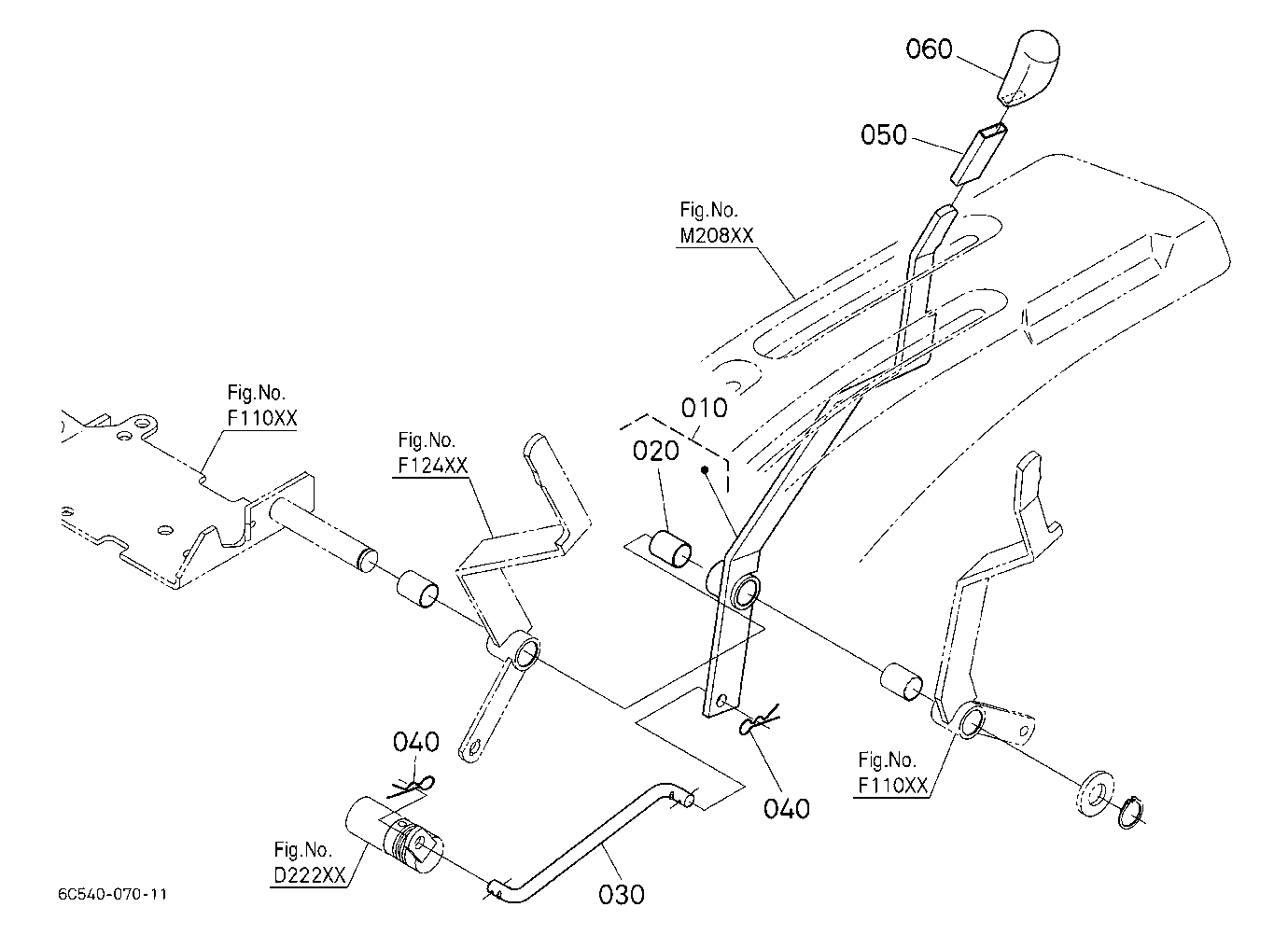Pto Gear Shift Lever
