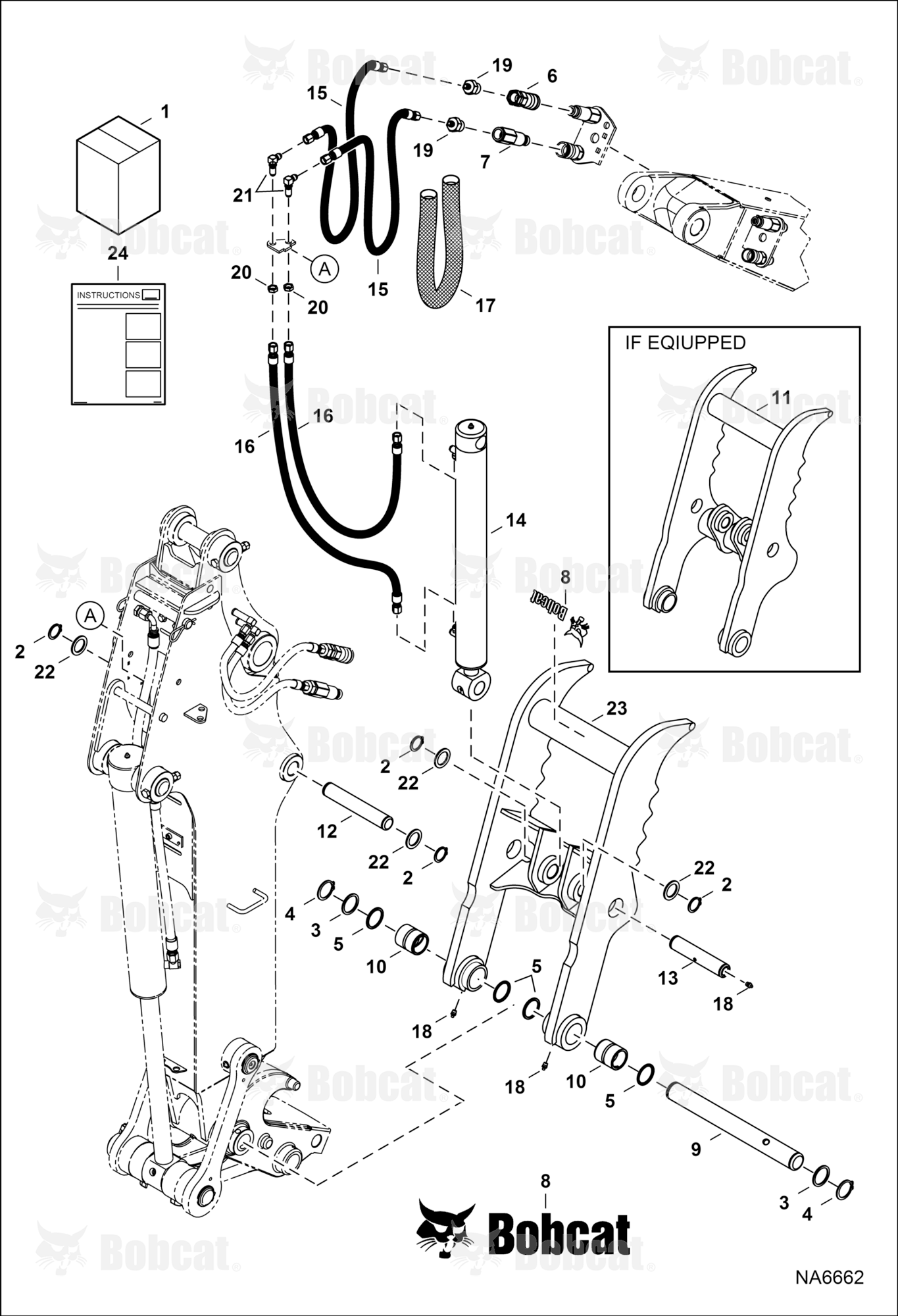 Clamp (Kit) (Extendable Arm)  AYK800101 & Above