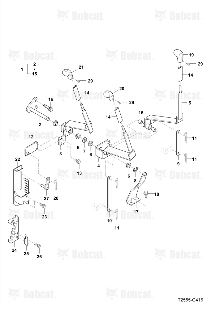 Control LEVER, LH Group