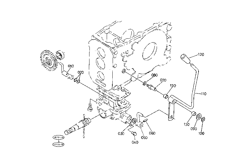Front Wheel Drive Lever [W/O I.Mid Pto]