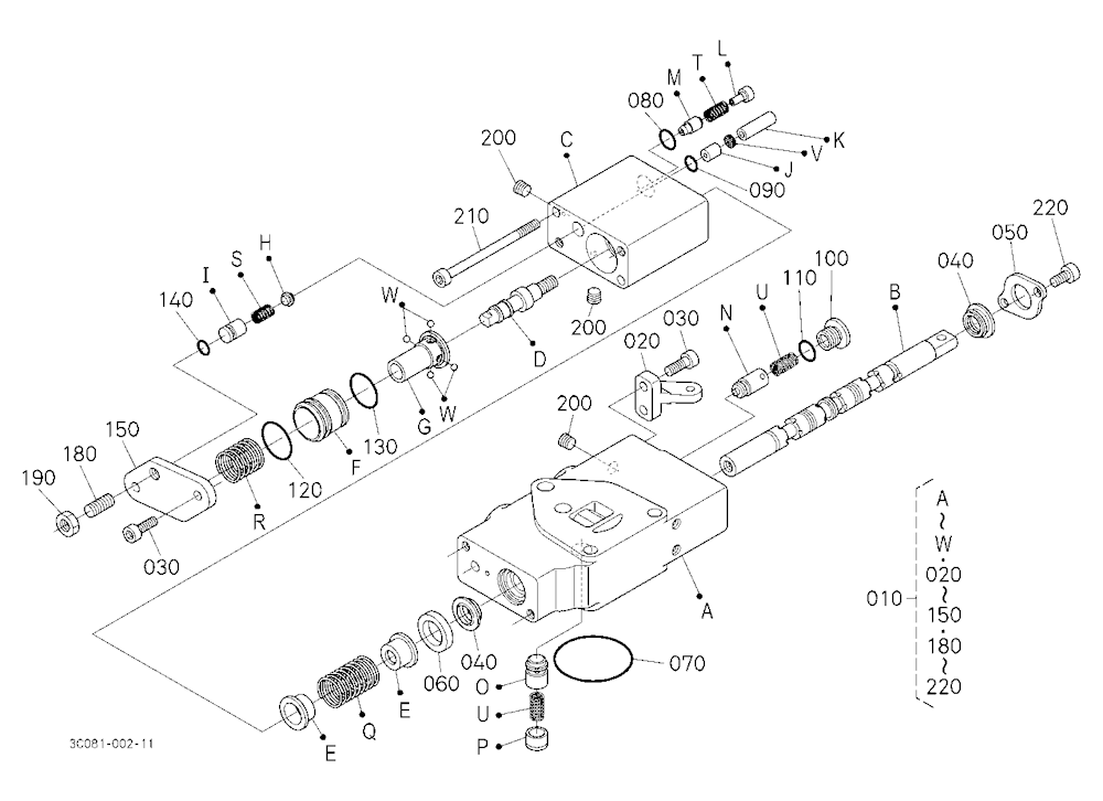 Auxiliary Control Valve (Scd) [Component Parts]