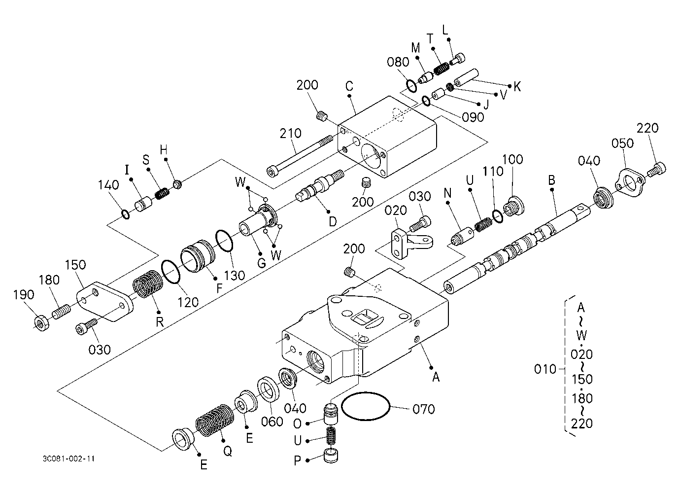 Auxiliary Control Valve (Scd) [Component Parts]