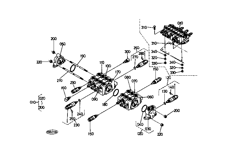 Control Valve (2) and Component Parts [Except H.R.C.