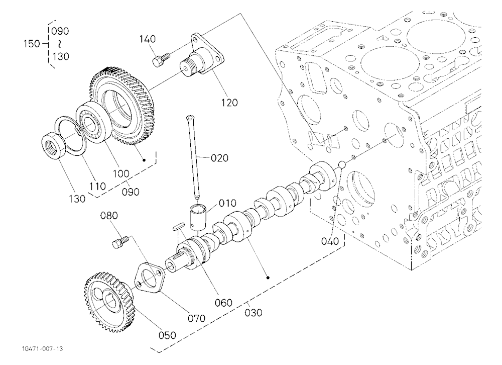 Camshaft And Idle Gear Shaft