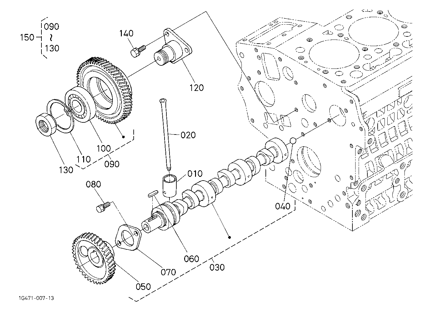 Camshaft And Idle Gear Shaft