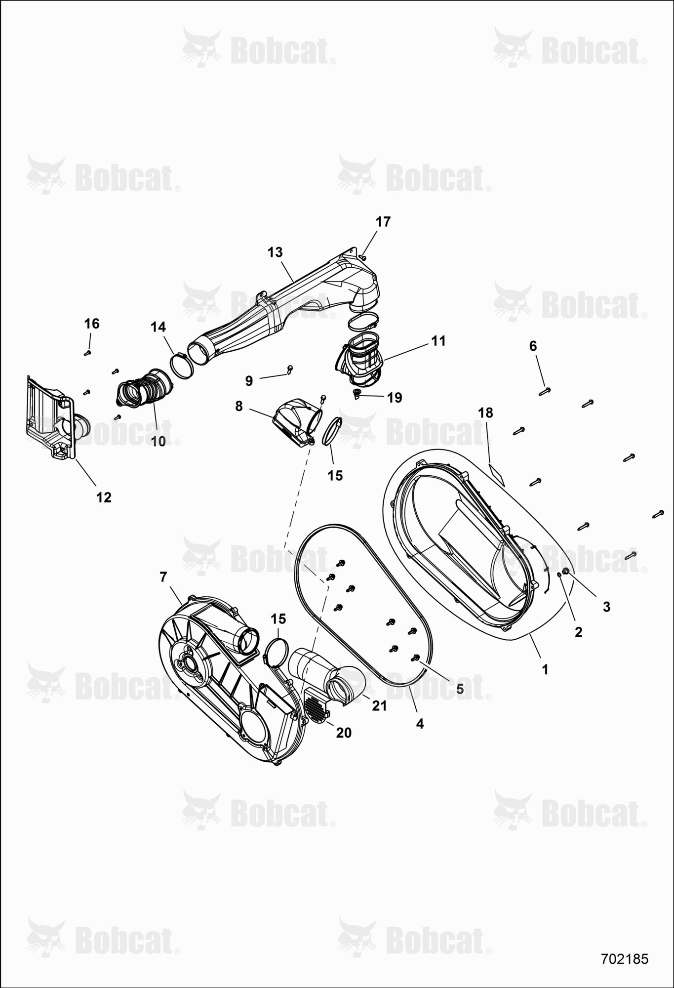 DRIVE, Clutch Cover & Ducting