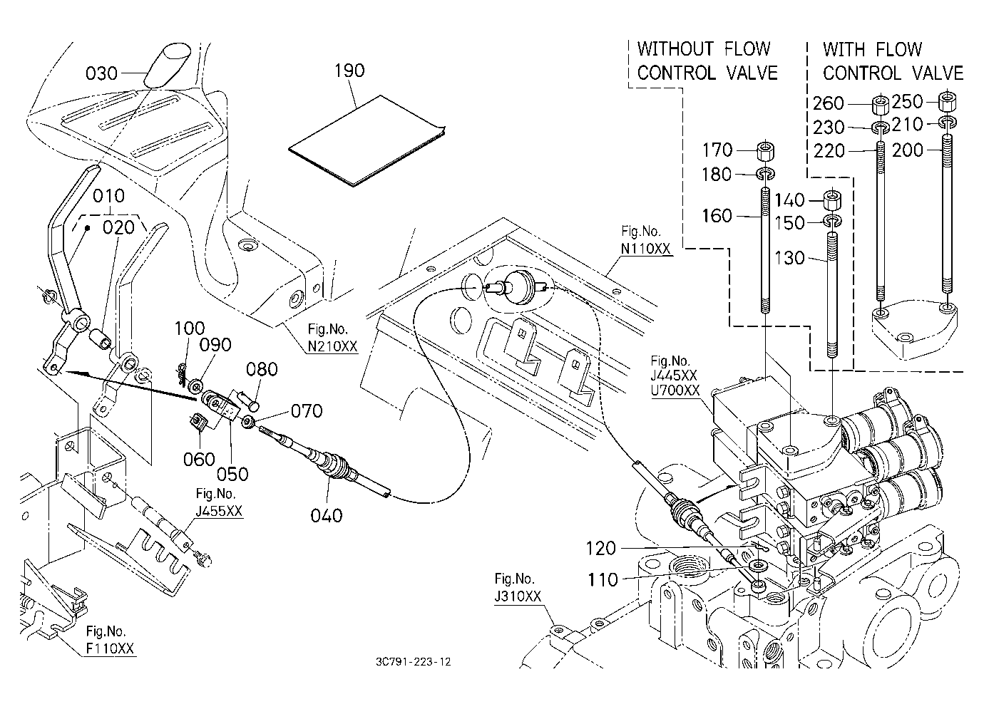 Auxiliary Control Valve Lever Kit (2Nd) [Option]