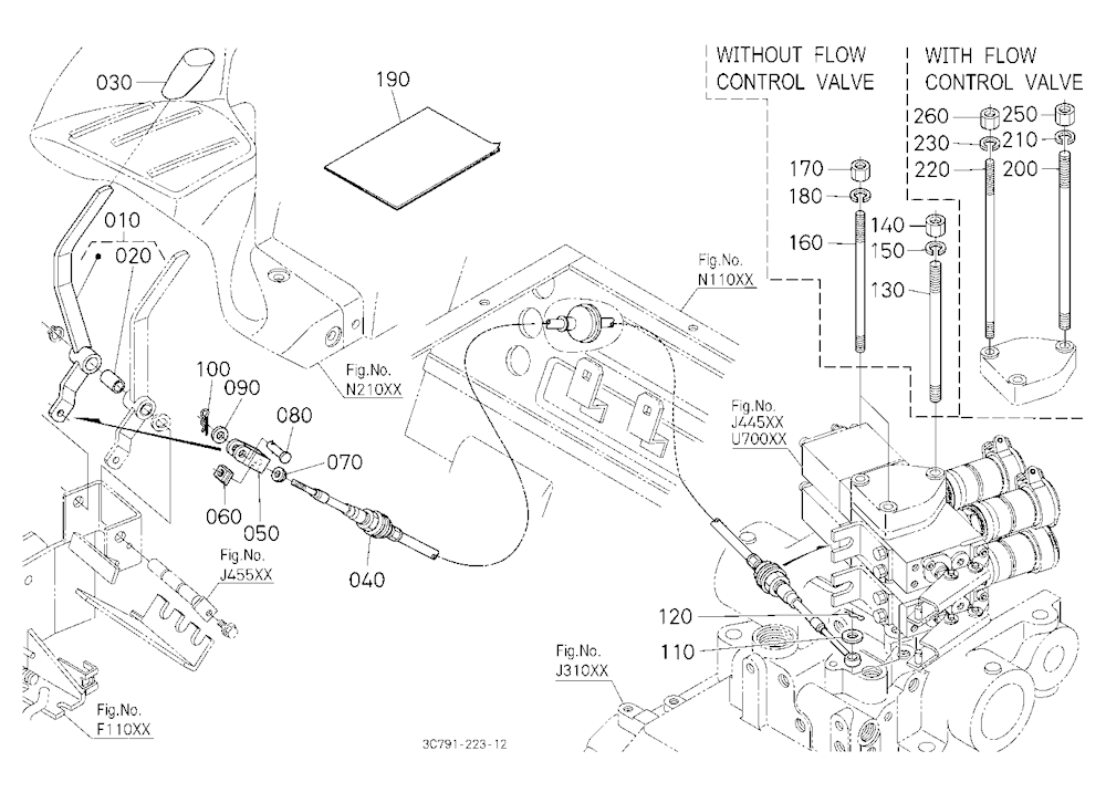Auxiliary Control Valve Lever Kit (2Nd) [Option]