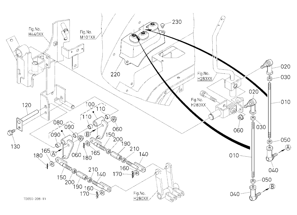 Loader Valve Lever Link