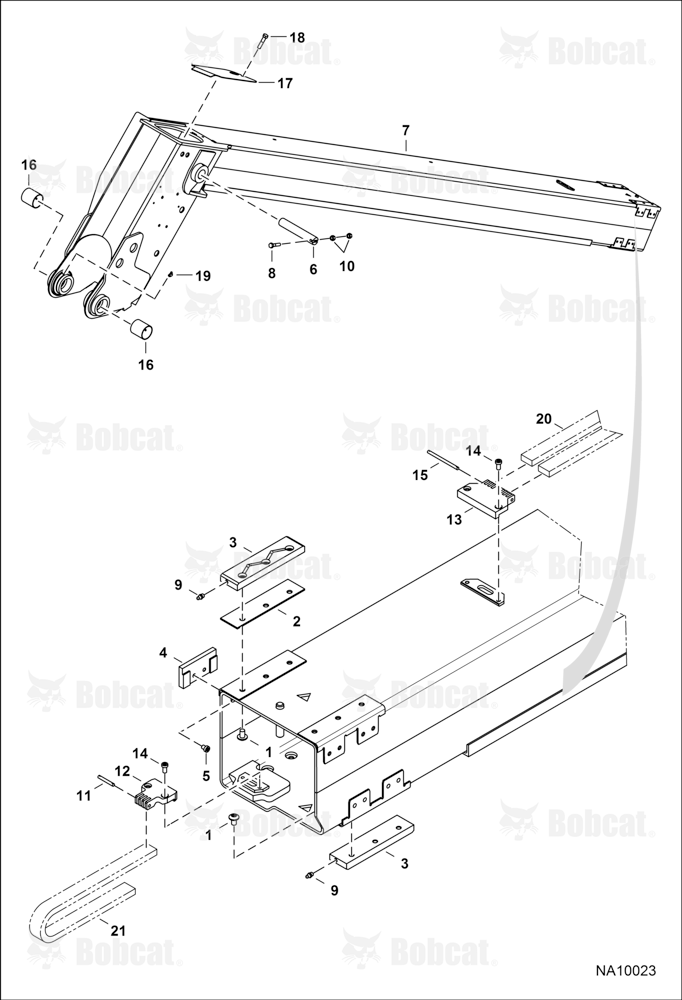 Inner Boom & Attachment Carrier (Original Boom) (W/Top Access Hole Only)