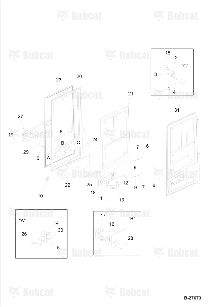 Operator CAB-DOOR Left