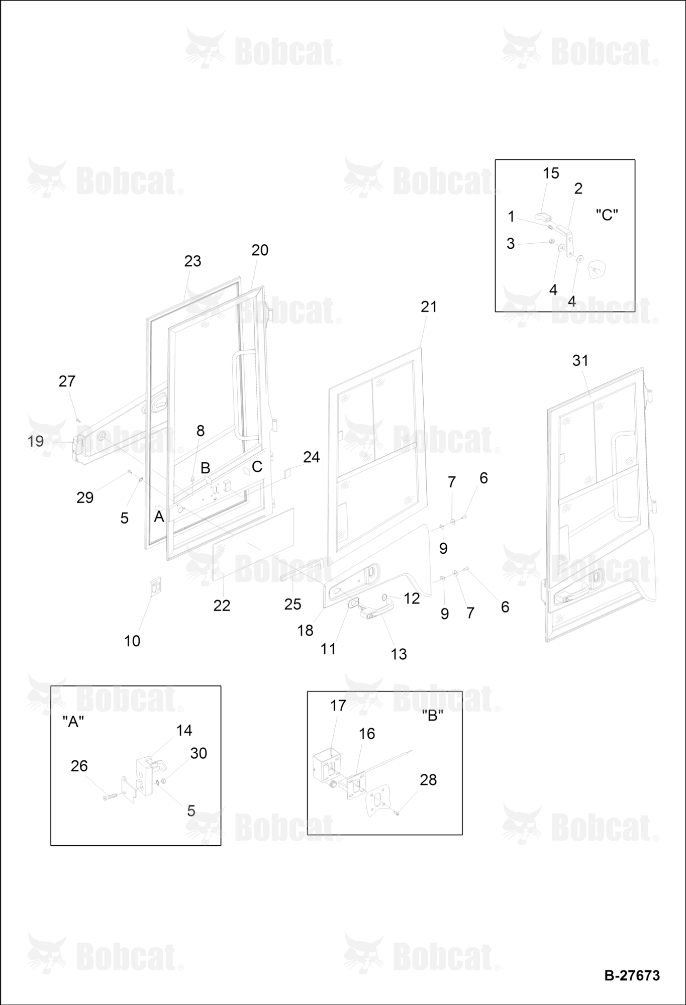 Operator CAB-DOOR Left