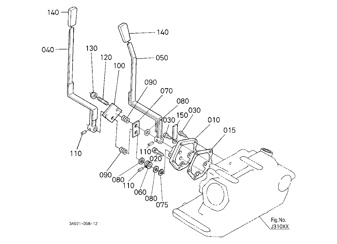 Draft And Position Control Lever [Rops Type]
