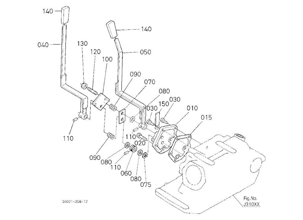 Draft And Position Control Lever [Rops Type]