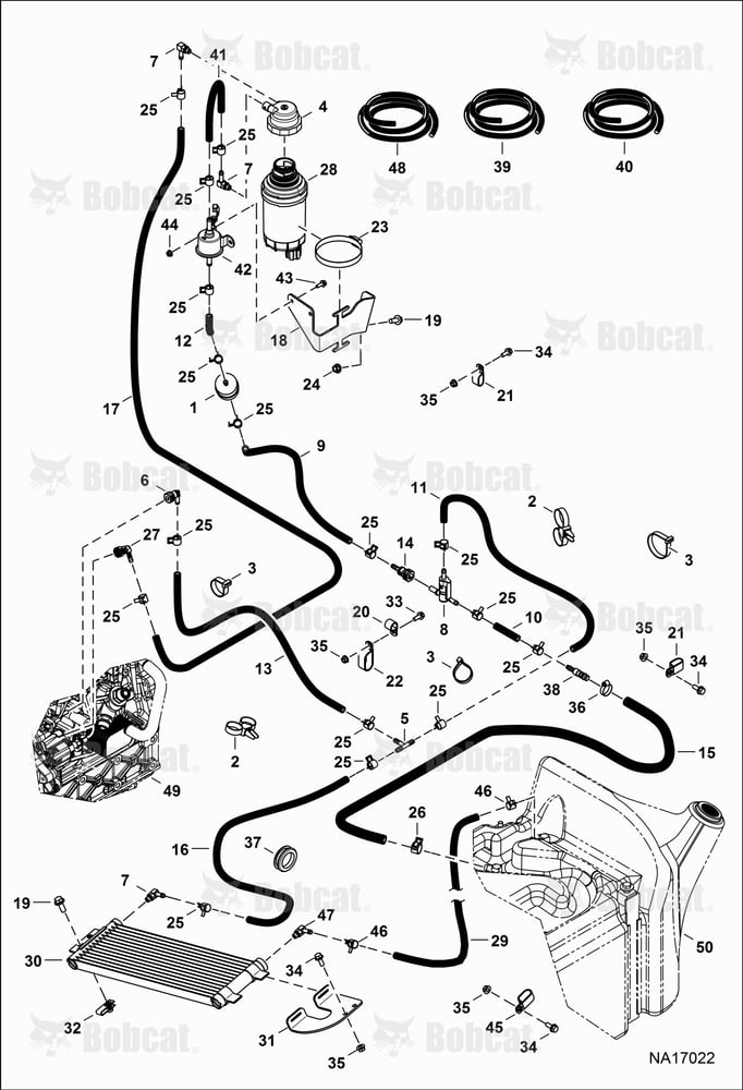 Engine & Attaching Parts (Fuel System) B41N17059 & Above, B41P17068 & Above