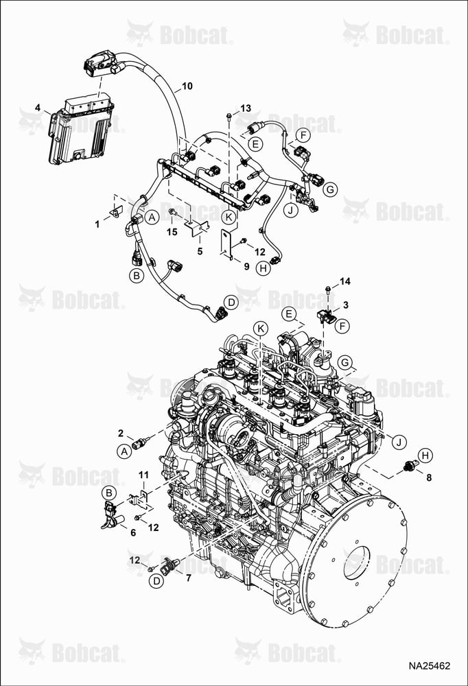 Engine Electrical Circuitry (Engine ECU Harness, Sensors & Brackets)