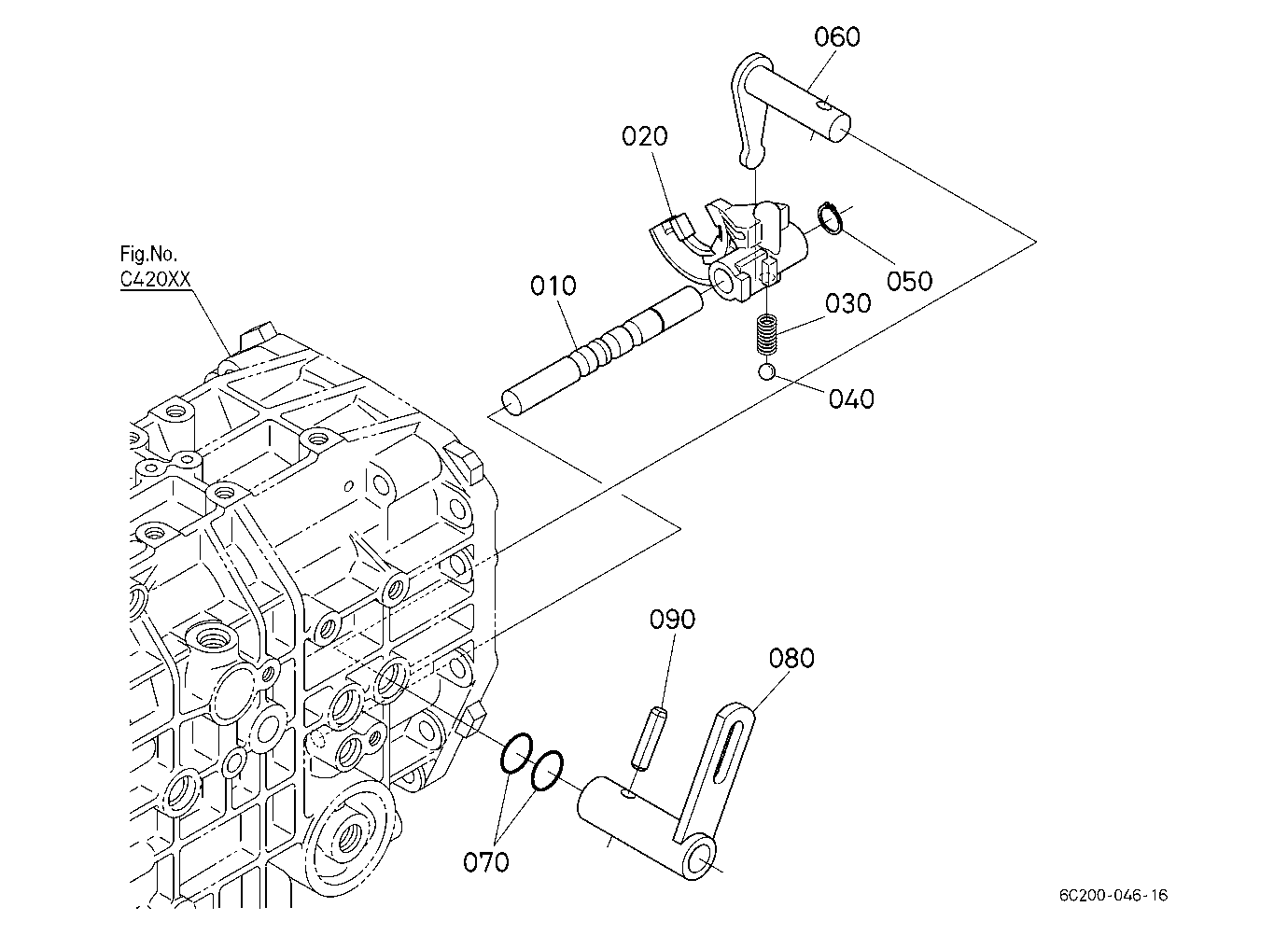 Range Gear Shift Fork