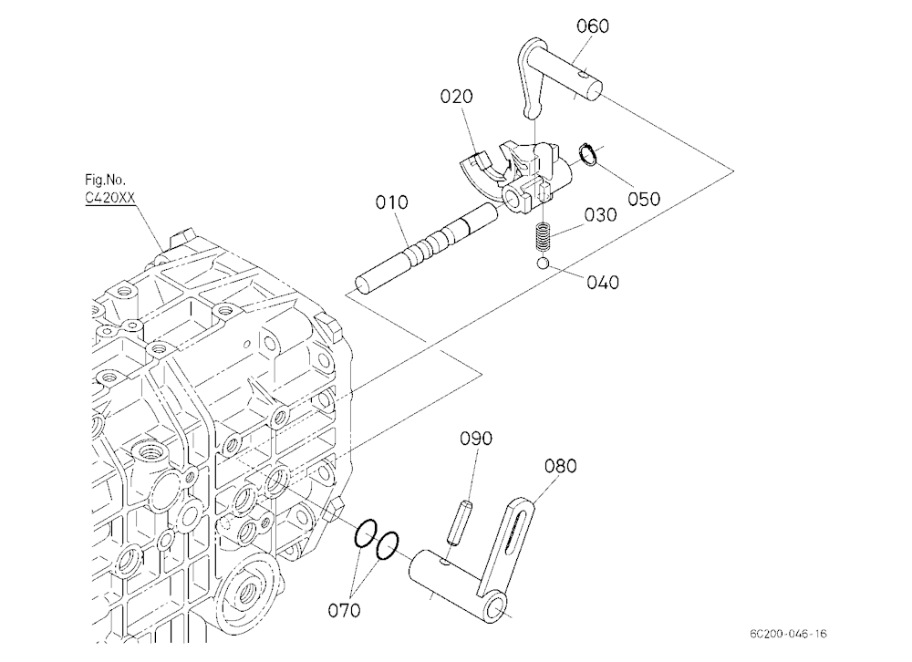 Range Gear Shift Fork