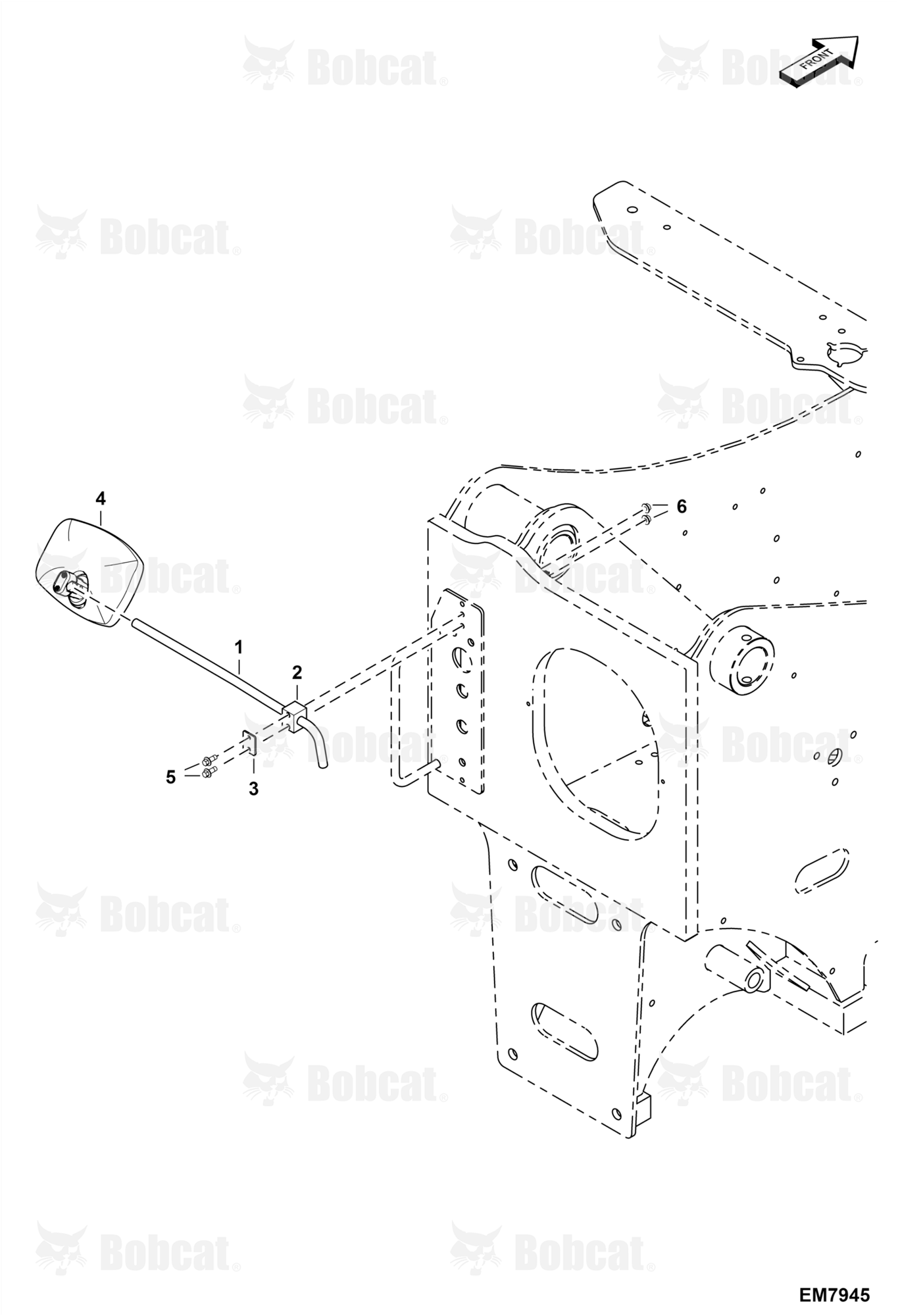 Rear Mirror  B3ZU11001 - B3ZU16000, B3ZV11001 - B3ZV16000