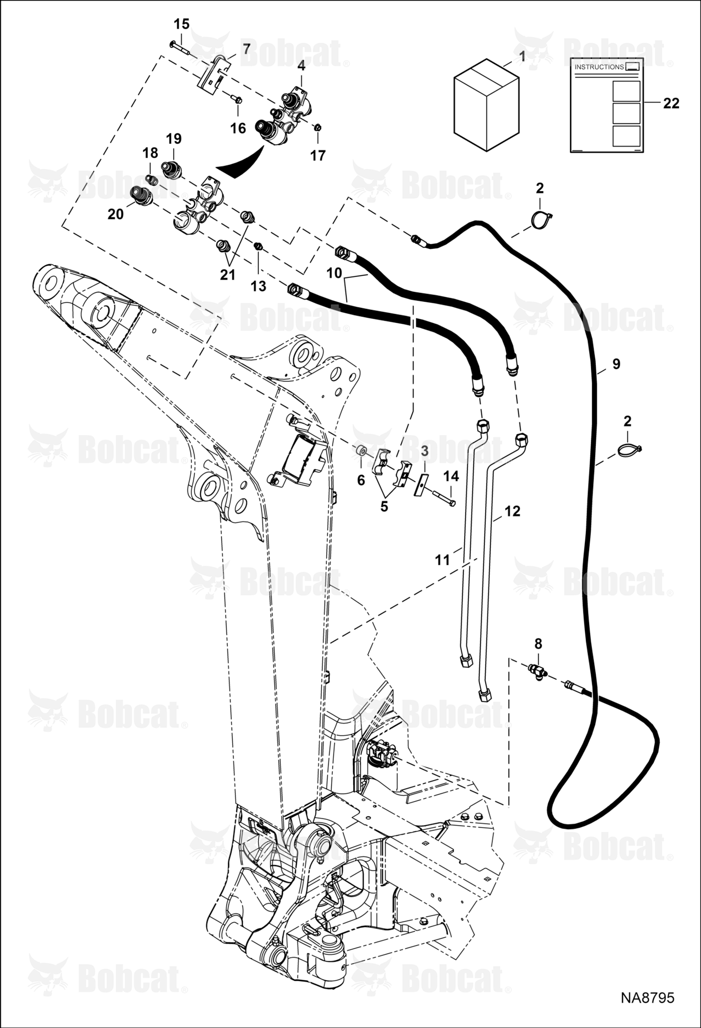 Coupler Block Kit (Extendable Arm)