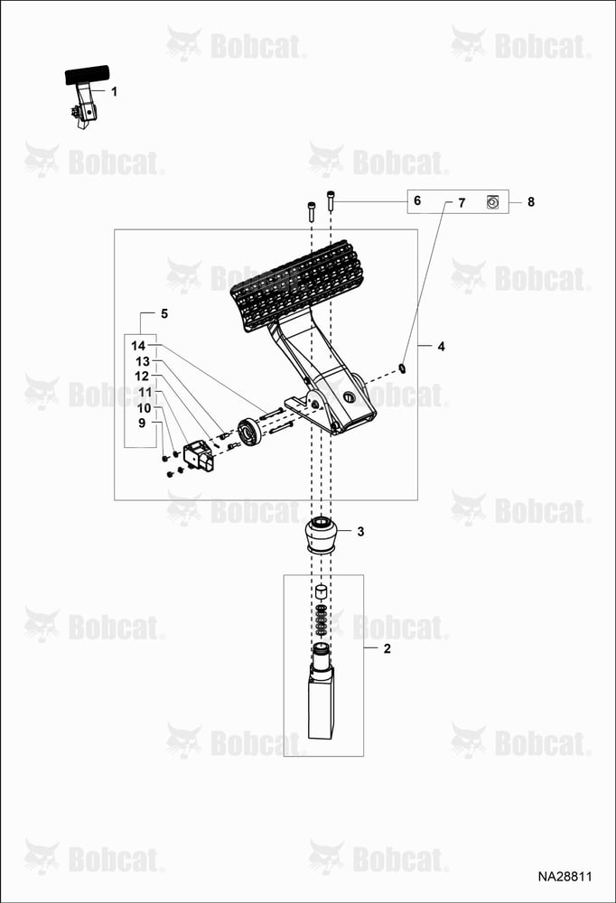 Service Brake Pedal
