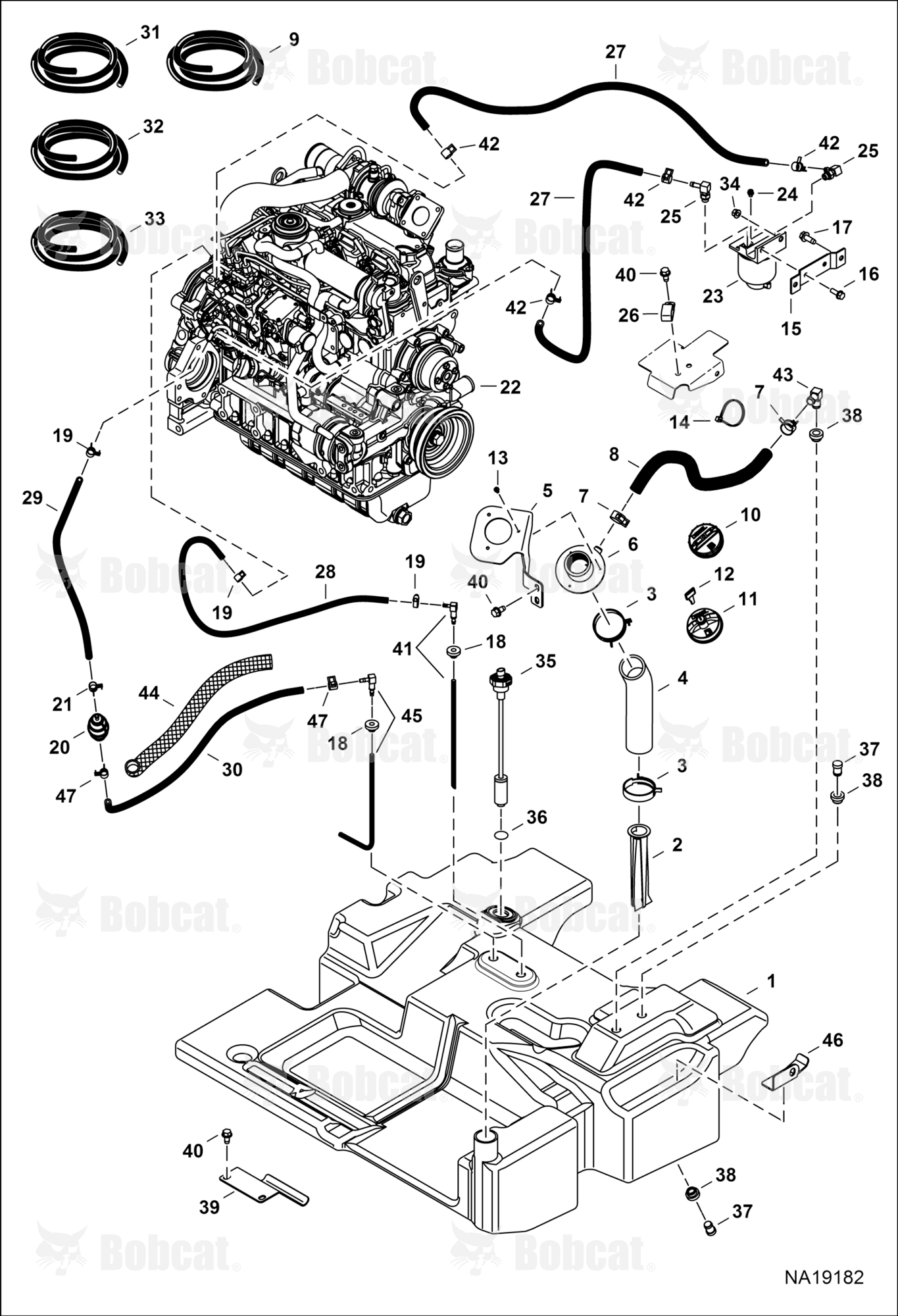 Engine & Attaching Parts (Fuel System) (Fuel Return Update)