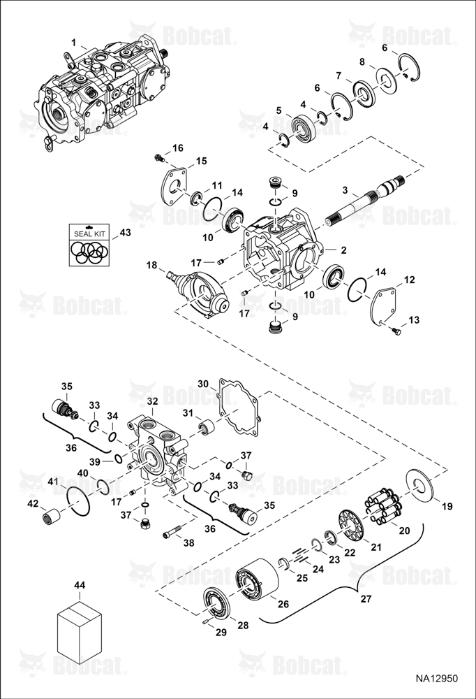 Hydrostatic Pump (Left Half)