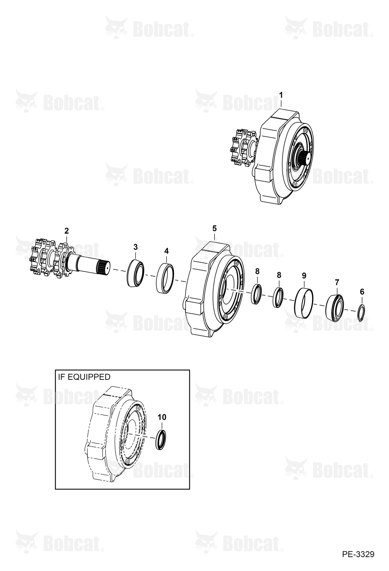 Motor Carrier (Drive Motor Mount Assy) (Manual Controls, AHC, & ACS) 530917349 & Above, 531012024 & Above