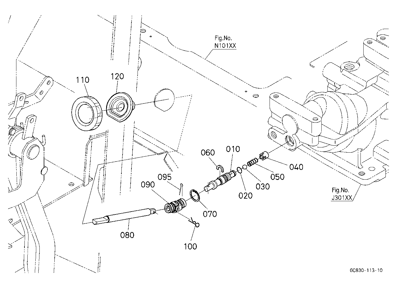 Fall Adjustment Shaft