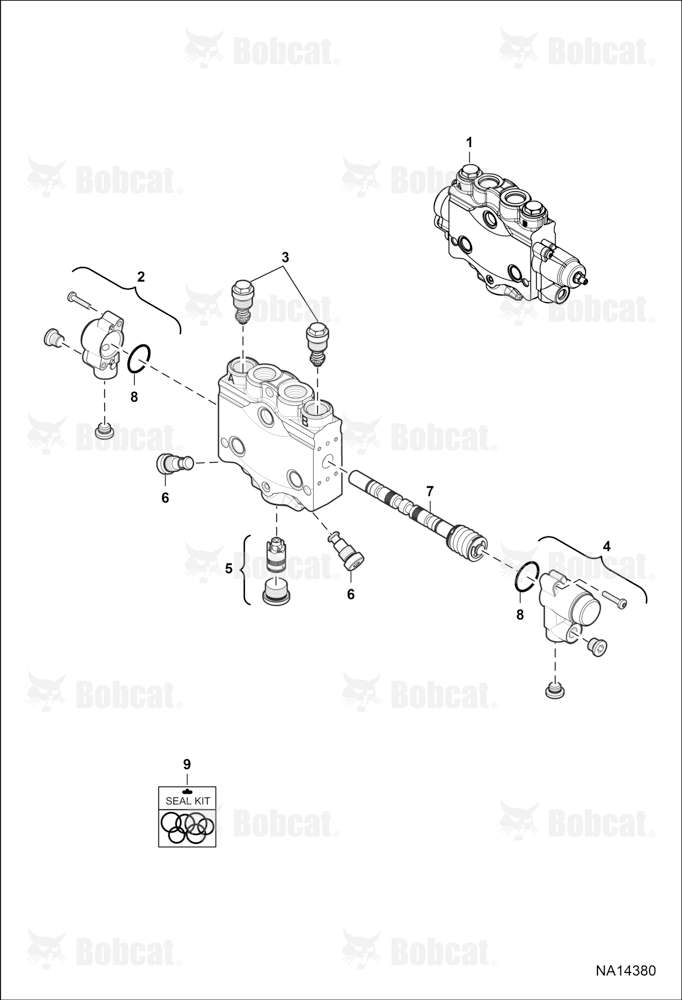 Hydraulic Control Valve (Aux Section)