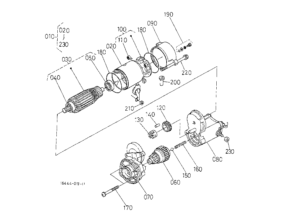 Starter (Component Parts)(Not For Reman Unit)