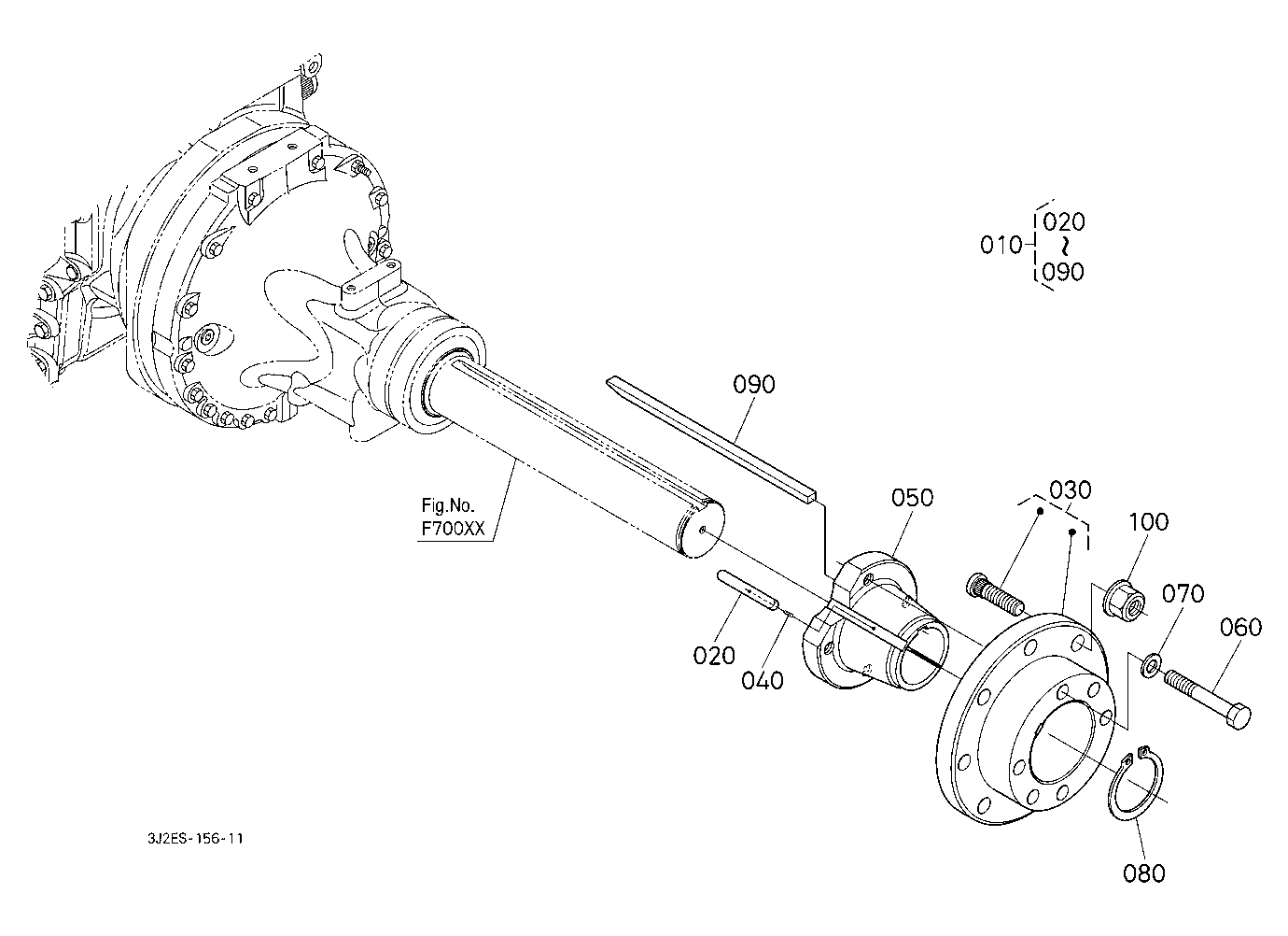 Hub Kit (Plug-On) [Bar Type Axle] [Ca] [Option]