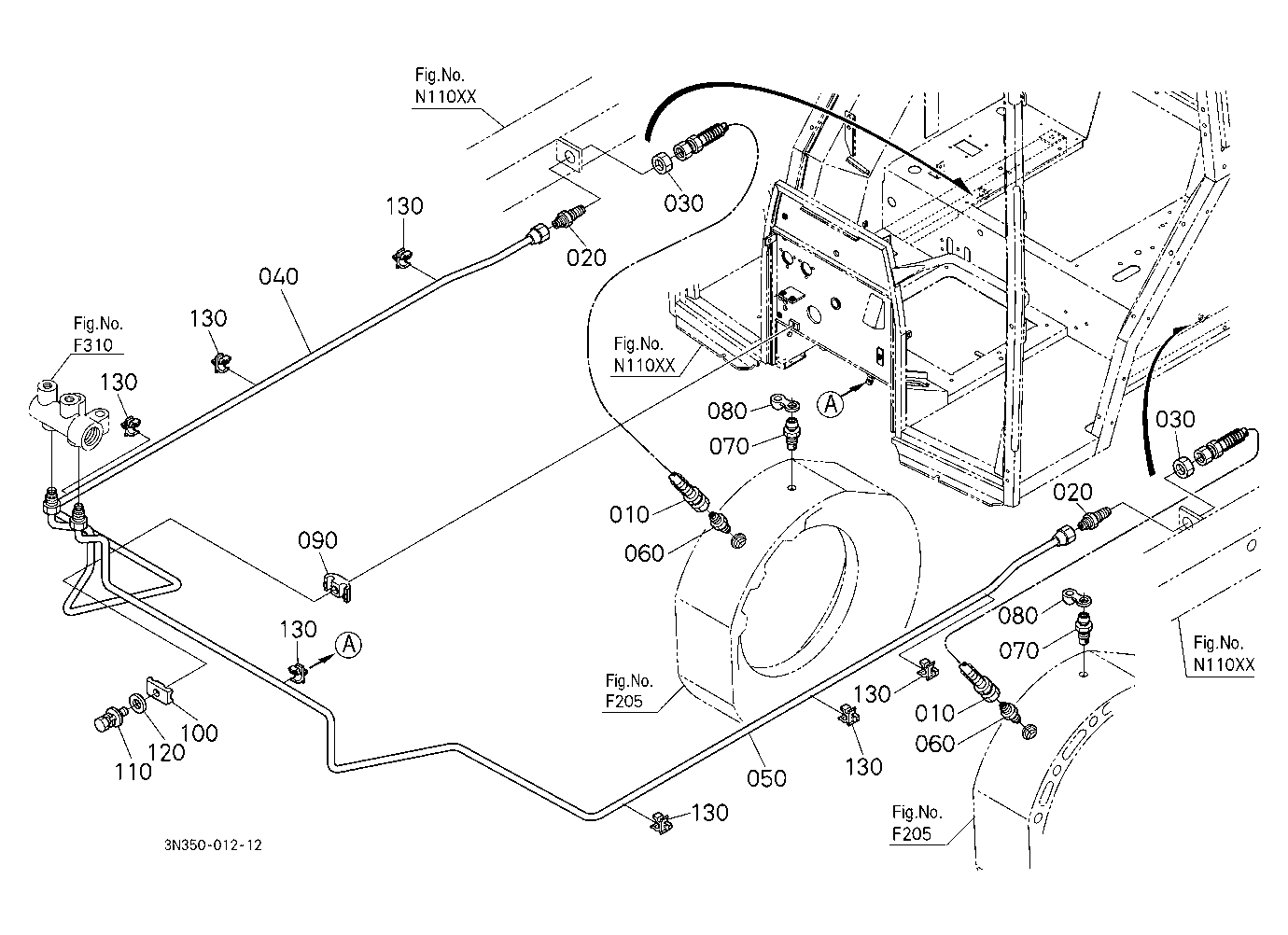 Brake Pipe [Wider Cab Type]