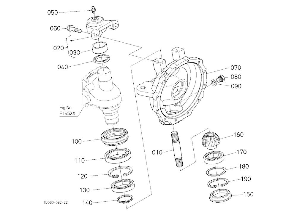 Front Axle Case Lh