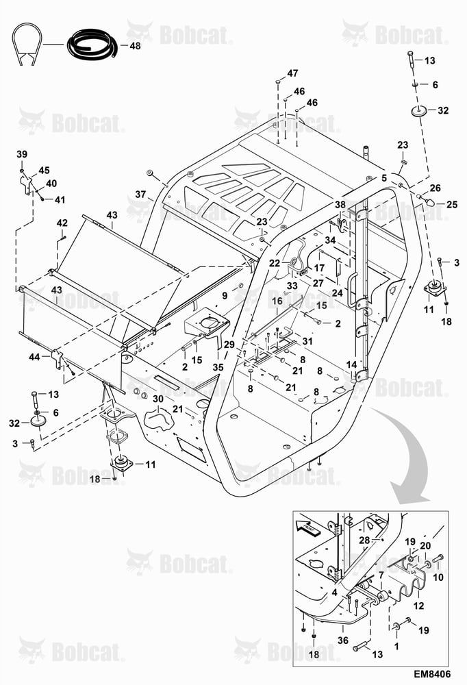 Operator CAB (Installation)  AC1C11001 & Above