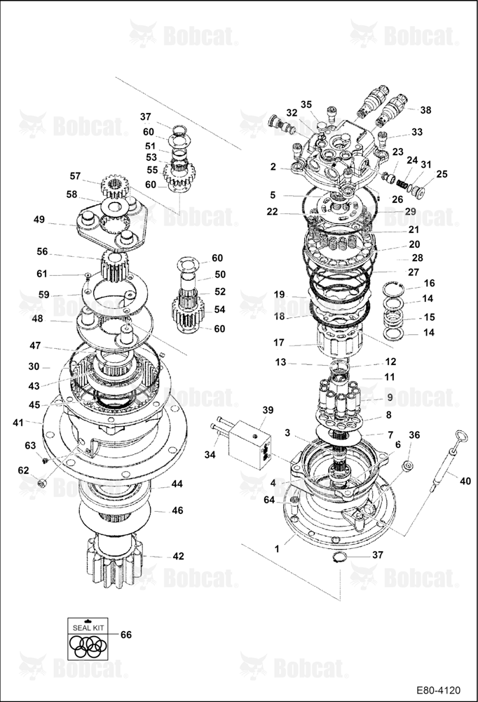 Slew Motor AETB11001 - AETB11719, AET311001 - AET311719