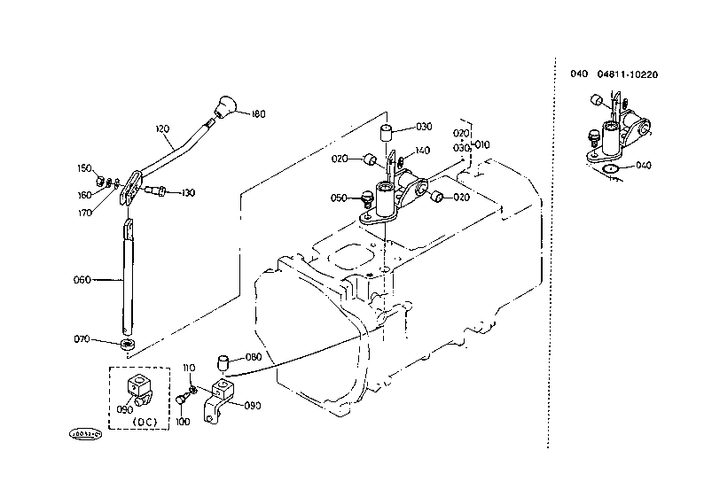 Pto Gear Shift Lever