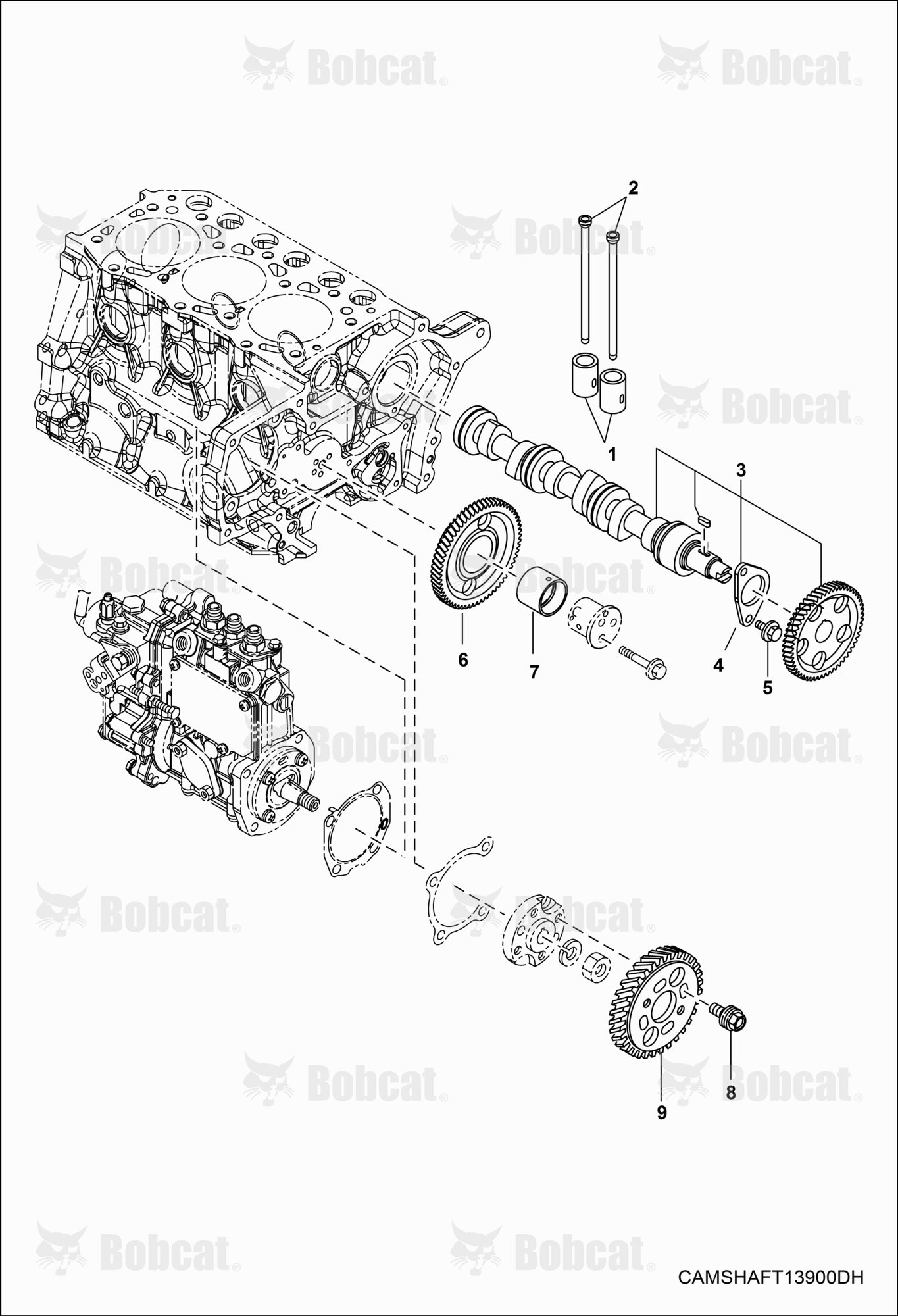 ENGINE, Camshaft & Driving Gear