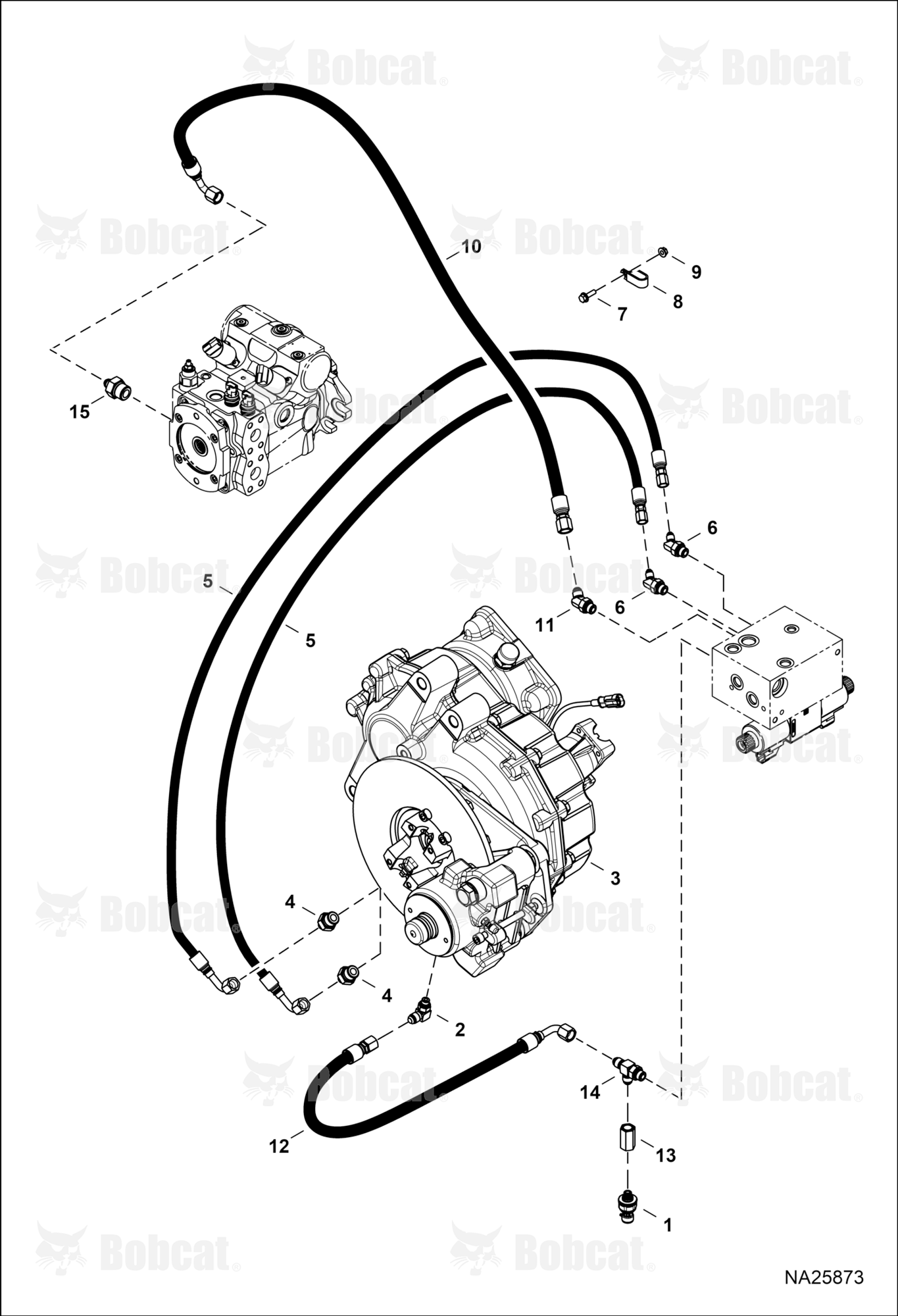 Hydraulic Circuitry (Gearbox)  B69611001 & Above
