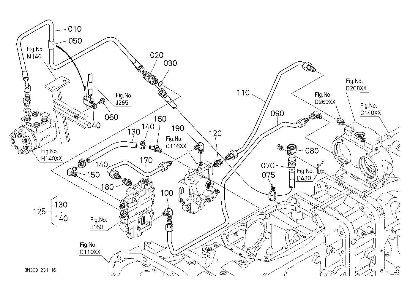 Hydraulic Oil Line (Steering/Pto) [Dual Speed Type