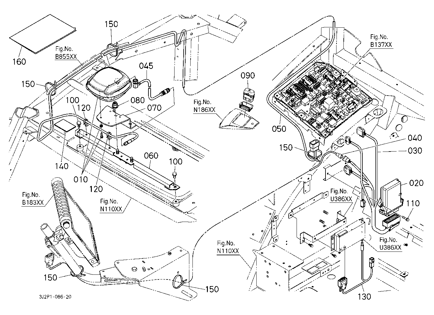 Anntena Kit (Auto Steer Rtk/Without Modem) [Option
