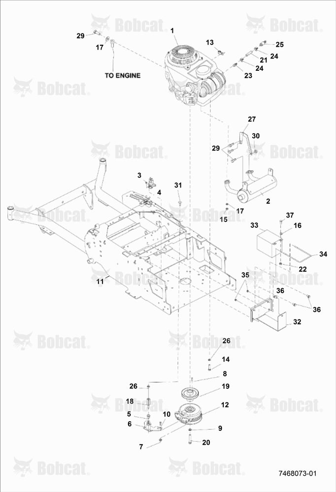 FRAME-ENGINE Clutch ASSY