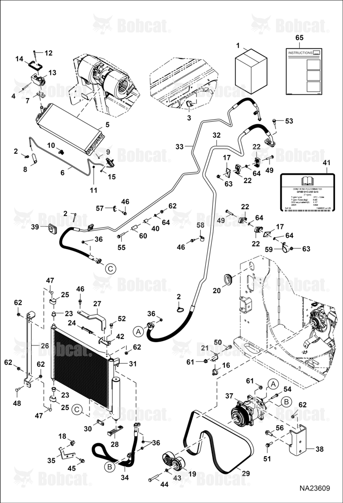 Heater & A/C (A/C Kit) B4SS11001 - B4SS11852