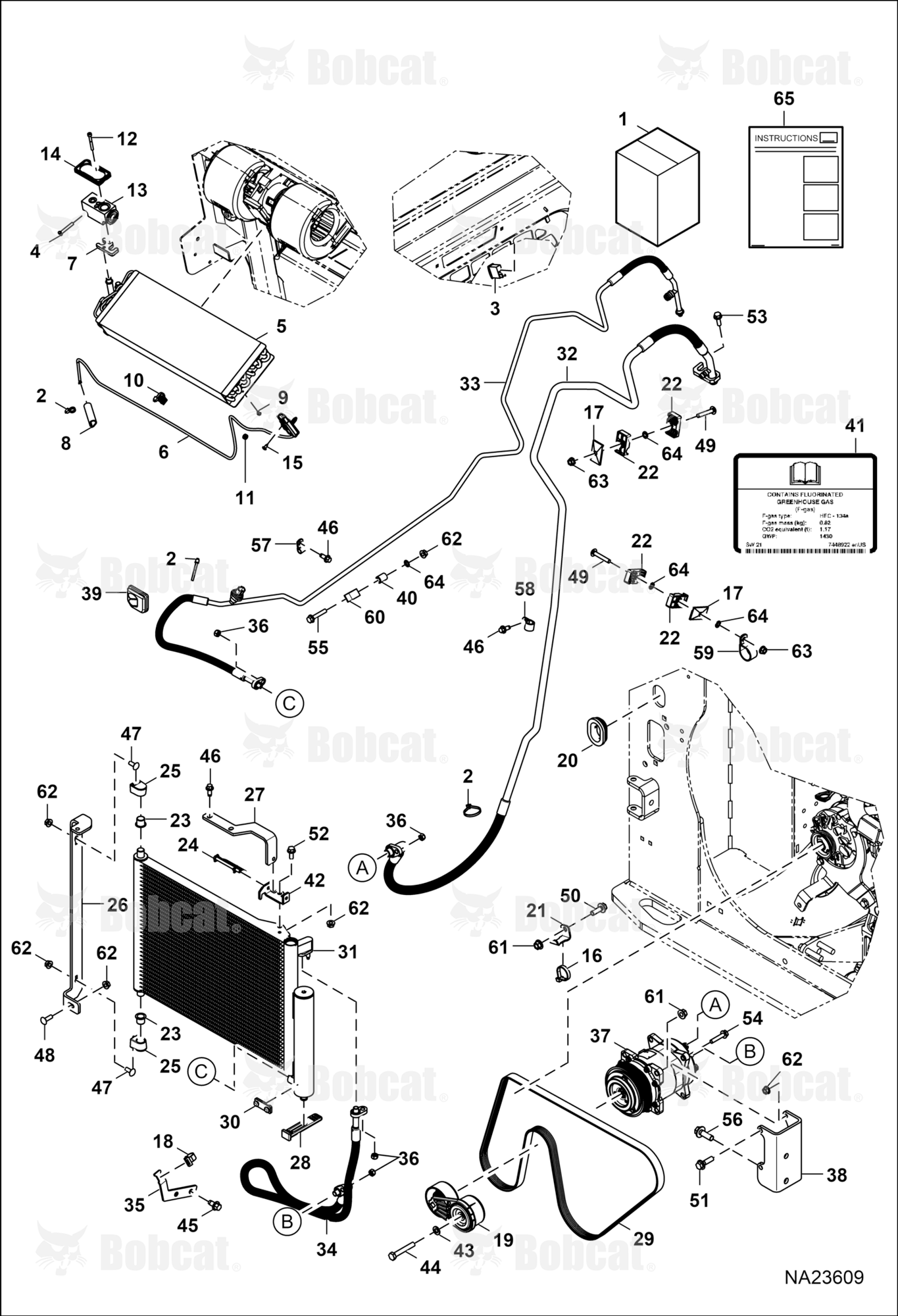 Heater & A/C (A/C Kit)  B4SS11001 - B4SS11852