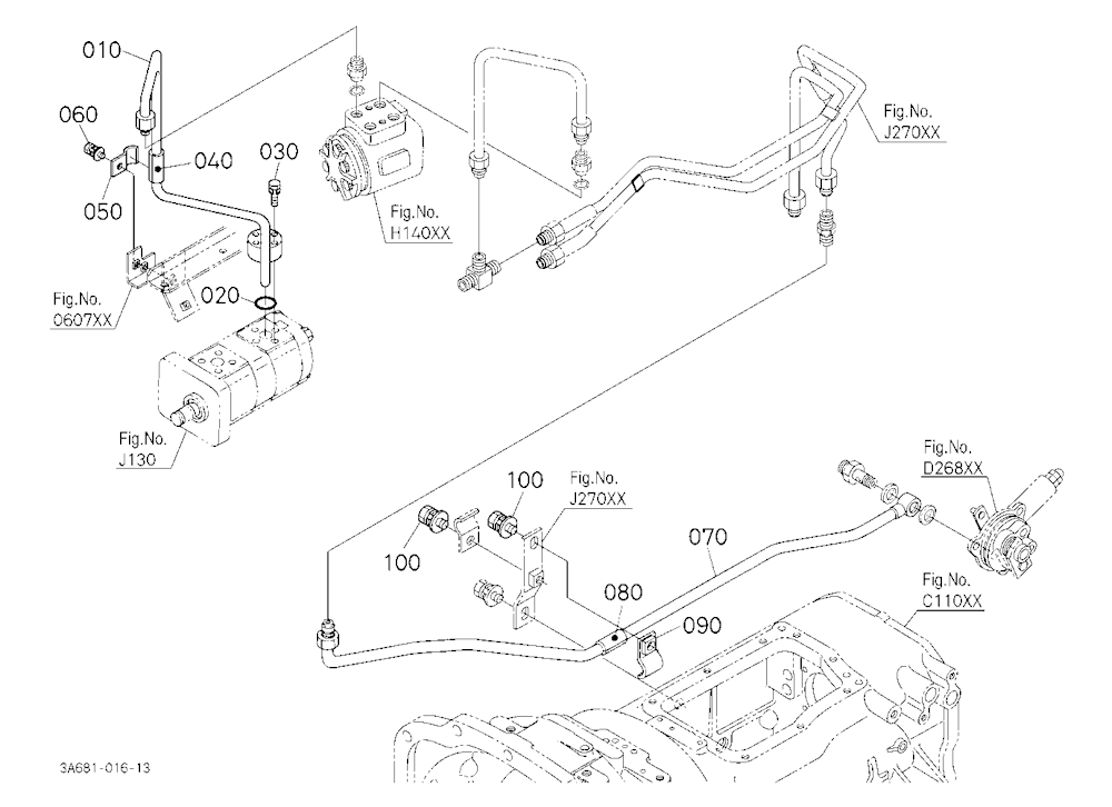 Hydraulic Oil Line (Steering/Pto/Shuttle) [Cab Typ