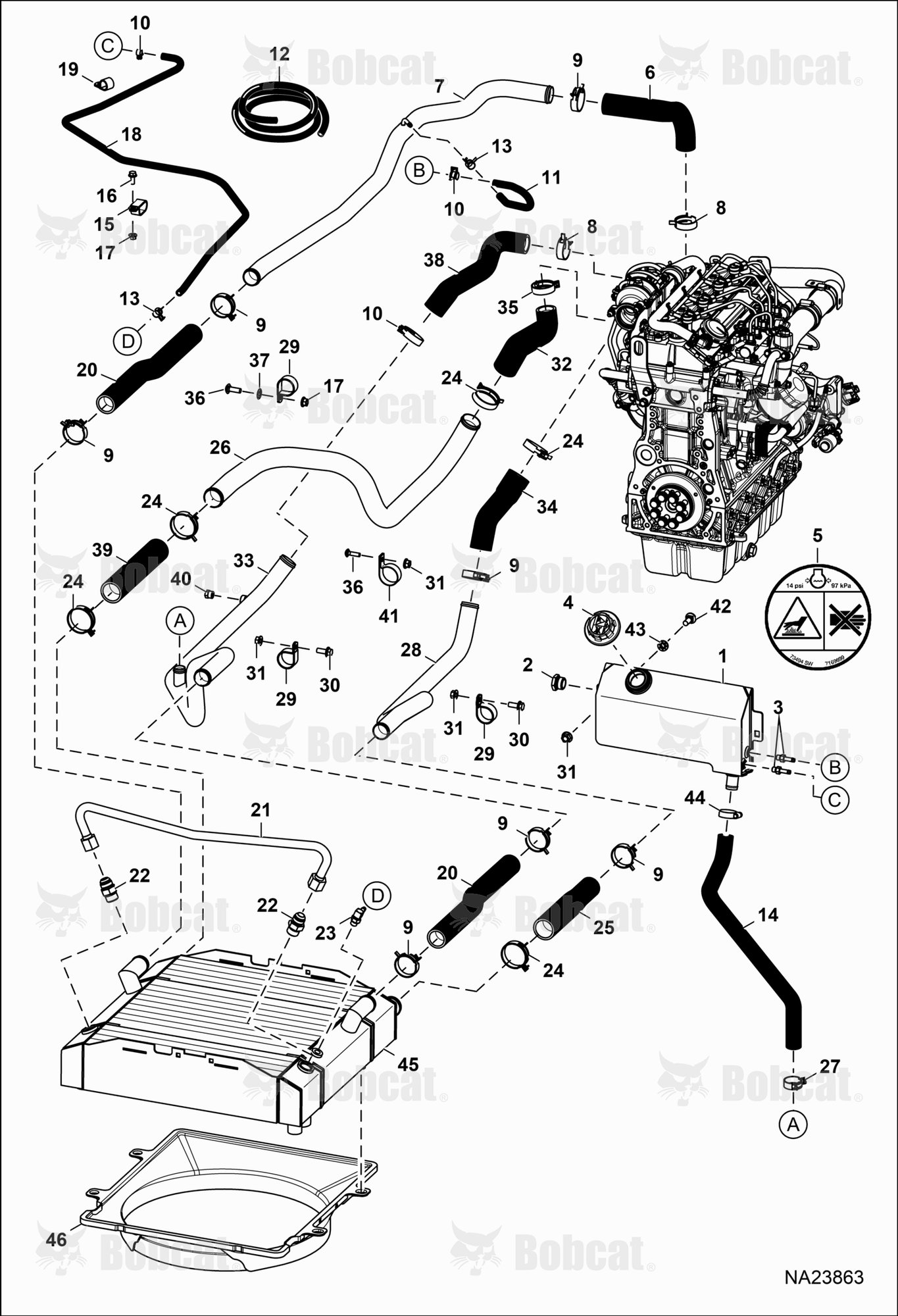 Engine & Attaching Parts (Cooling Group)