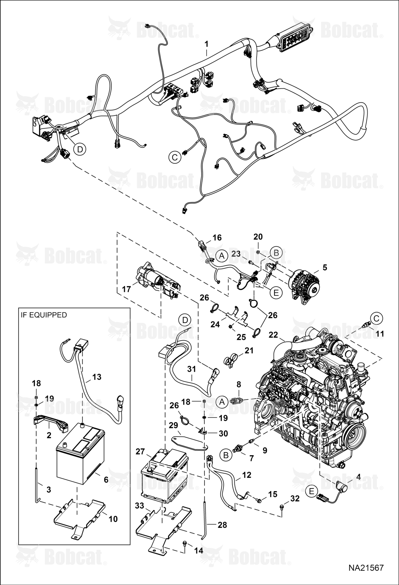 Engine Electrical Circuitry (Engine Sensors, Battery, ALT & Starter) (Valeo Starter)